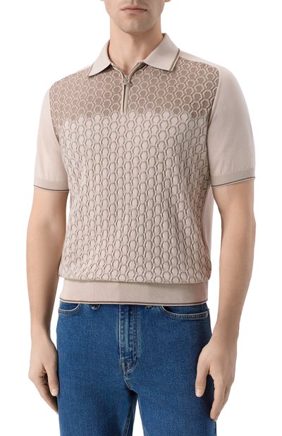 Поло из шелка и хлопка STEFANO RICCI, арт. K818109P31/F26175, фото 3