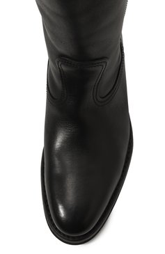 Женские кожаные полусапоги biker GOLDEN GOOSE DELUXE BRAND черного цвета, арт. GWF00153.F | Фото 6 (Подошва: Плоская; Каблук высота: Низкий; Материал внутренний: Натуральная кожа; Материал сплава: Проставлено; Драгоценные камни: Проставлено; Высота голенища: Низкие; Каблук тип: Устойчивый; Материал внешний: Натуральная кожа; Материал утеплителя: Без утеплителя)