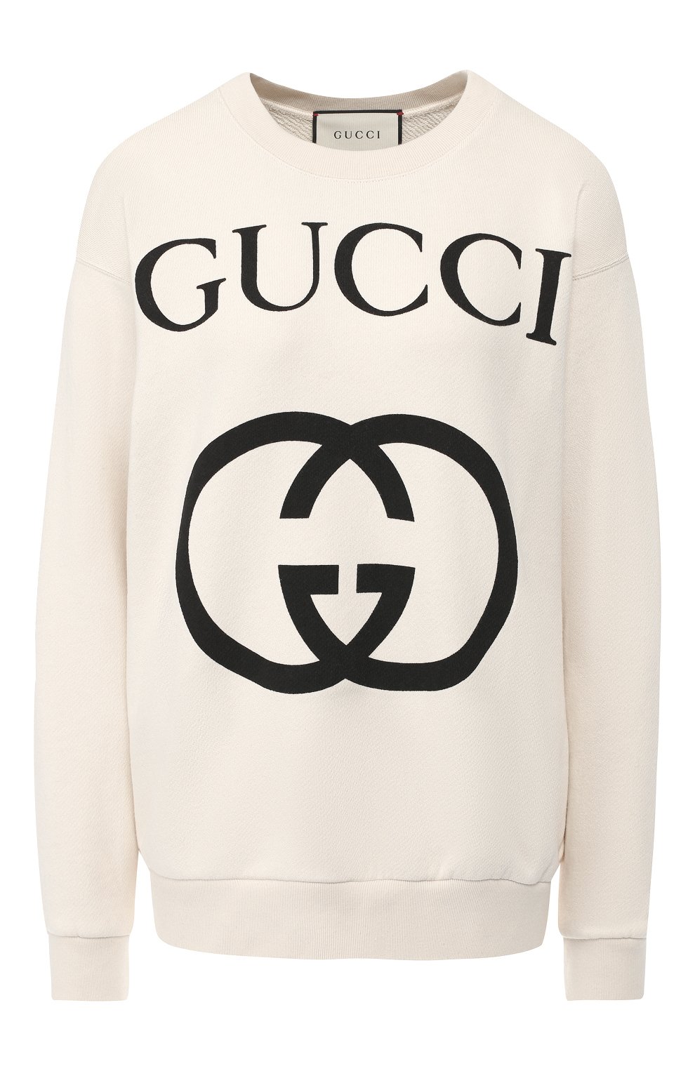 Хлопковый пуловер с логотипом бренда GUCCI, арт. 469250/X3Q25, фото 1