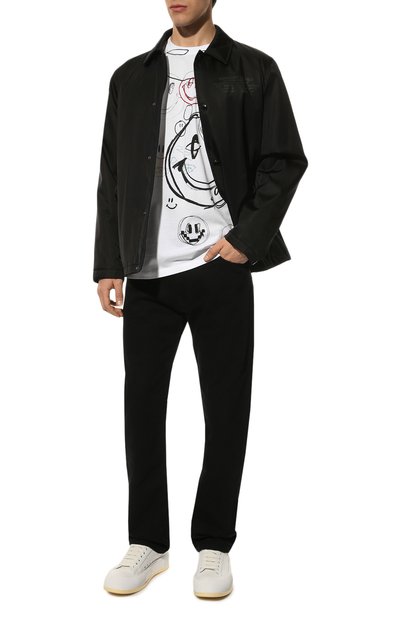 Хлопковая футболка raf simons x smiley RAF SIMONS, арт. 224-M122-19001, фото 2