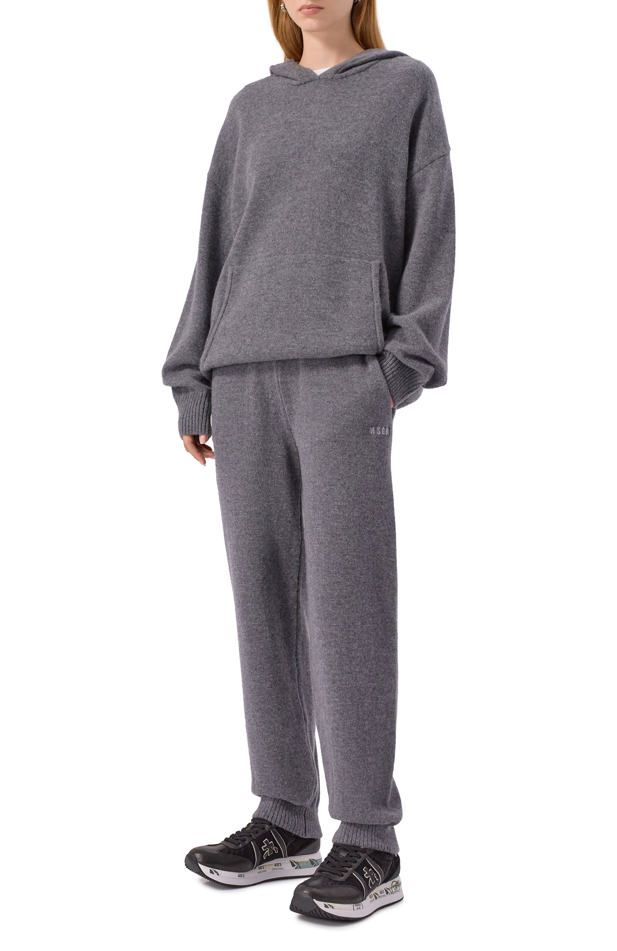 Джоггеры из шерсти и кашемира MSGM, арт. 3941MDP190/257785, фото 2