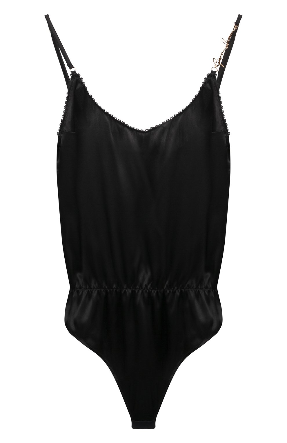 Шелковое боди VERSACE черного цвета по цене 68350 руб., арт. AUD02077/A220305, фото 1 Шелковое боди VERSACE, арт. AUD02077/A220305, фото 1
