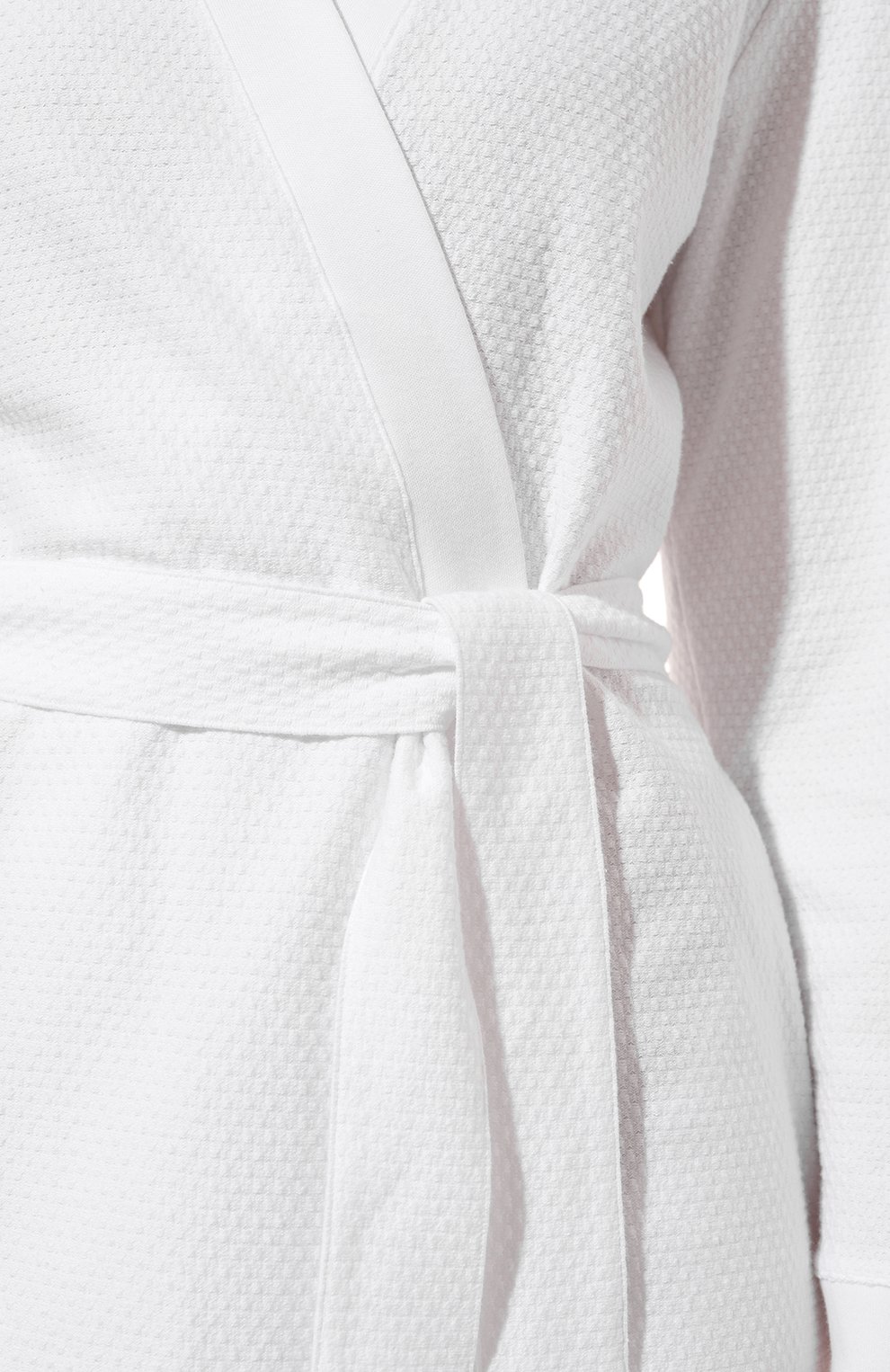 Хлопковый халат HANRO белого цвета по цене 29810 руб., арт. 077303., фото 5 Хлопковый халат HANRO, арт. 077303., фото 5