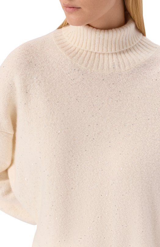Свитер из кашемира и хлопка Addicted NY102-1 Кремовый  NY102-1 Фото 5