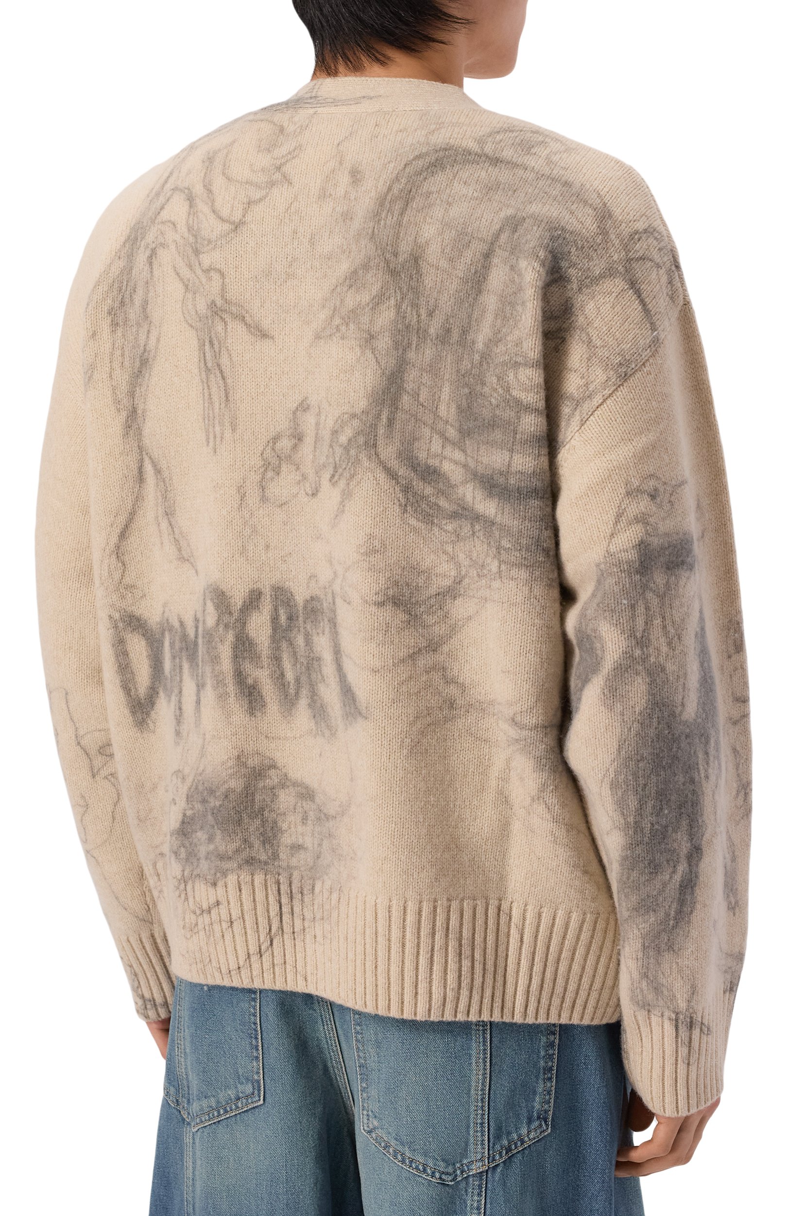 Шерстяной кардиган DOMREBEL, арт. M DRAWINGS/KNIT CARDIGAN, фото 4