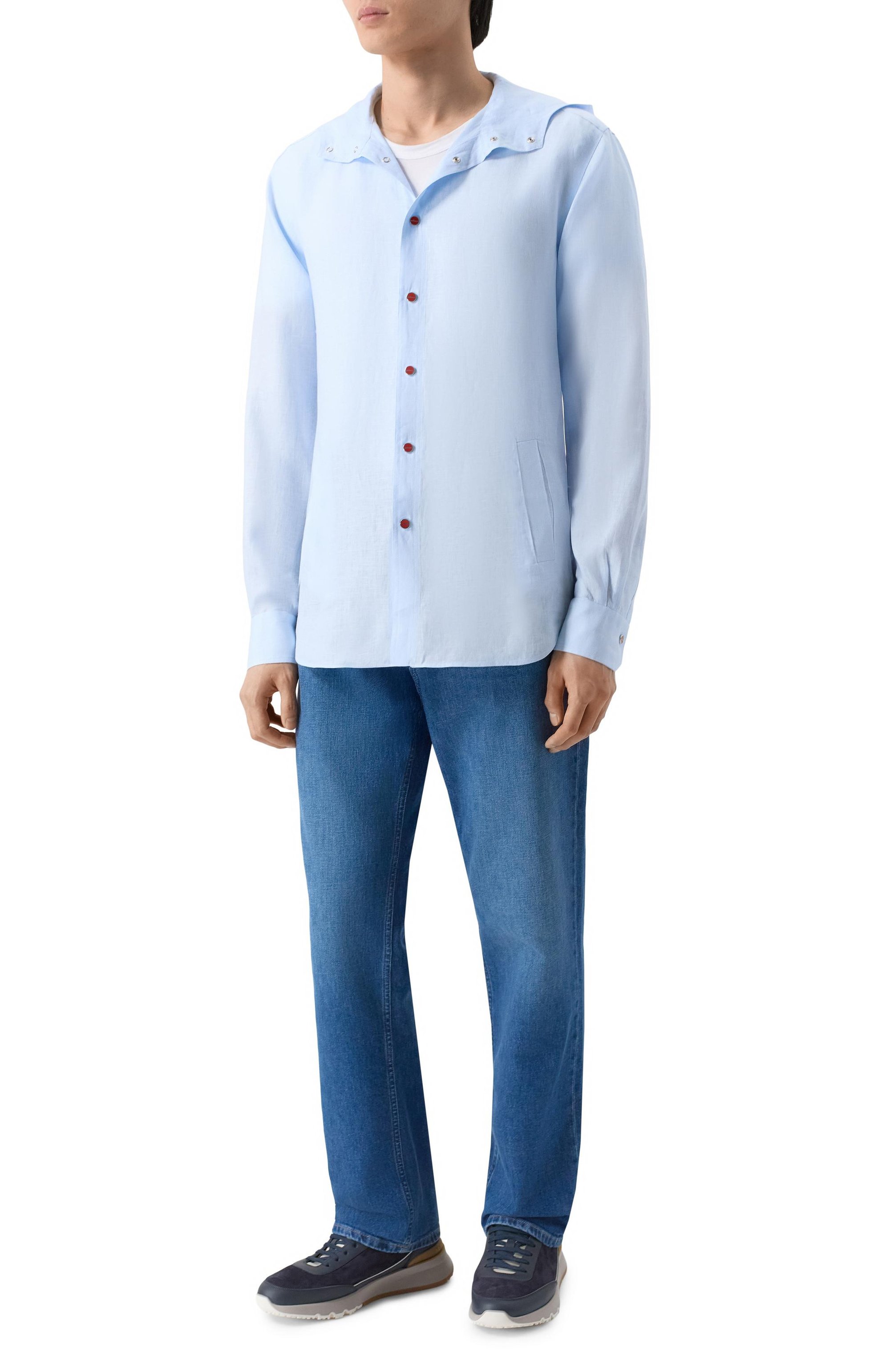 Льняная рубашка KITON, арт. UMCMARH09701, фото 2