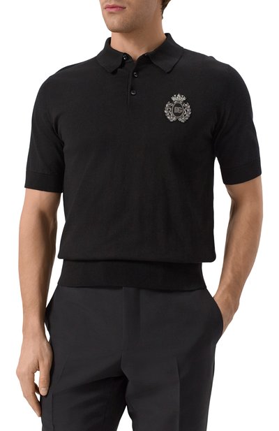 Хлопковое поло DOLCE & GABBANA, арт. GXZ02Z/JBCG3, фото 3