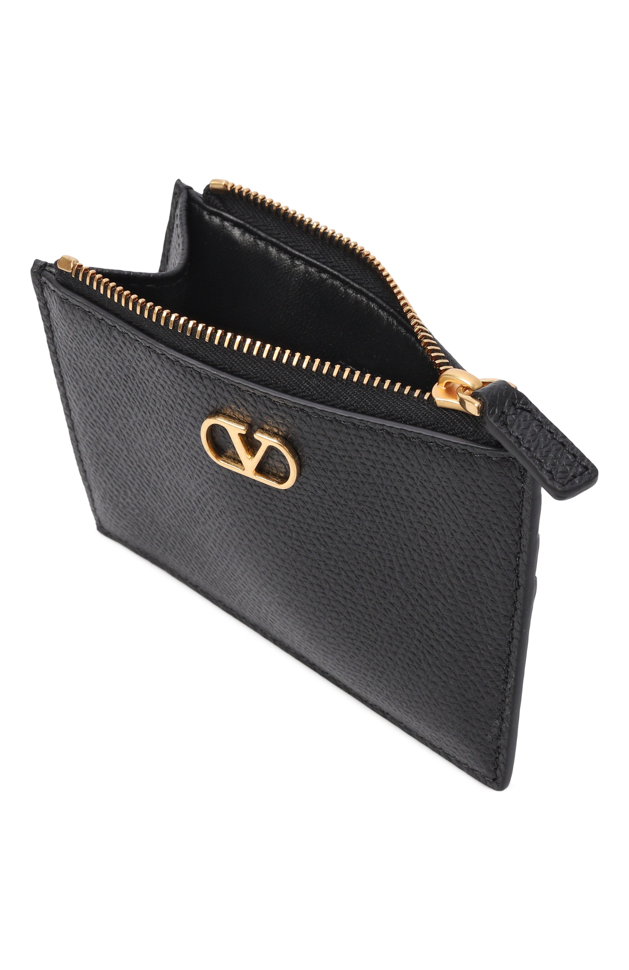 Кожаный футляр для кредитных карт VALENTINO черного цвета по цене 39600 руб., арт. 8W2P0AK9/SNP, фото 3 Кожаный футляр для кредитных карт VALENTINO, арт. 8W2P0AK9/SNP, фото 3