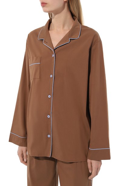 Хлопковая пижама PRIMROSE коричневого цвета по цене 19900 руб., арт. 1W.122RB.X042, фото 3 Хлопковая пижама PRIMROSE, арт. 1W.122RB.X042, фото 3