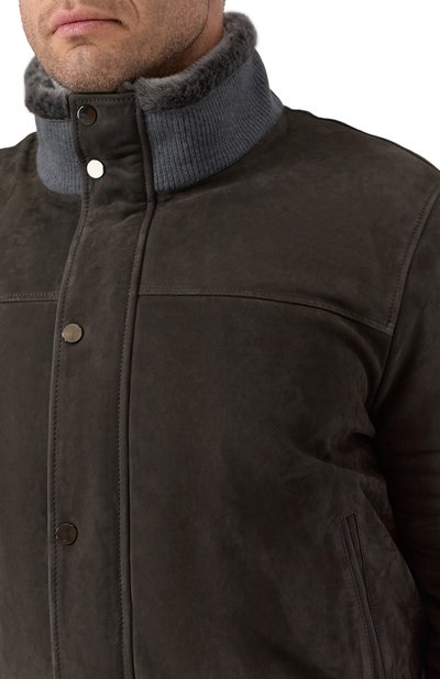 Бомбер с воротником из овчины ANDREA CAMPAGNA, арт. 25U817-L27S29X/58-60, фото 5