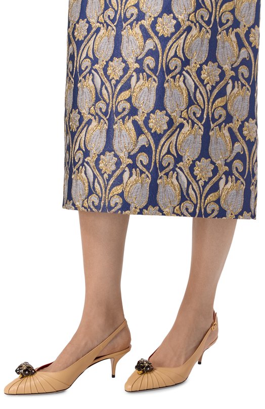 Кожаные туфли Panthea 55 Valentino 7W0S0NG5/LIR Бежевый  7W0S0NG5/LIR Фото 2