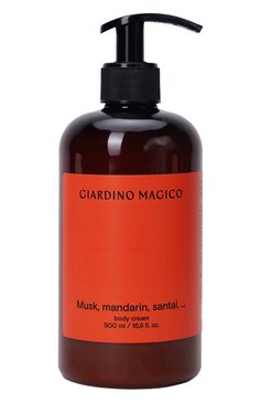 Крем для тела musk, mandarin, santal (500ml) GIARDINO MAGICO бесцветного цвета, арт. 4640200323781 | Фото 1 (Нос: Не проставлено; Региональные ограничения белый список (Axapta Mercury): Не проставлено; Назначение: Для тела; Тип продукта: Кремы; Косметика кросс-кт: Уход У)