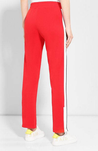 Брюки PALM ANGELS красного цвета по цене 36050 руб., арт. PMCA007F193840072001/W, фото 4 Брюки PALM ANGELS, арт. PMCA007F193840072001/W, фото 4