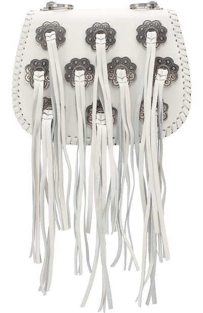 Сумка из кожи с бахромой PRADA, арт. 1BD116-2EIG-F0009-CIB, фото 1