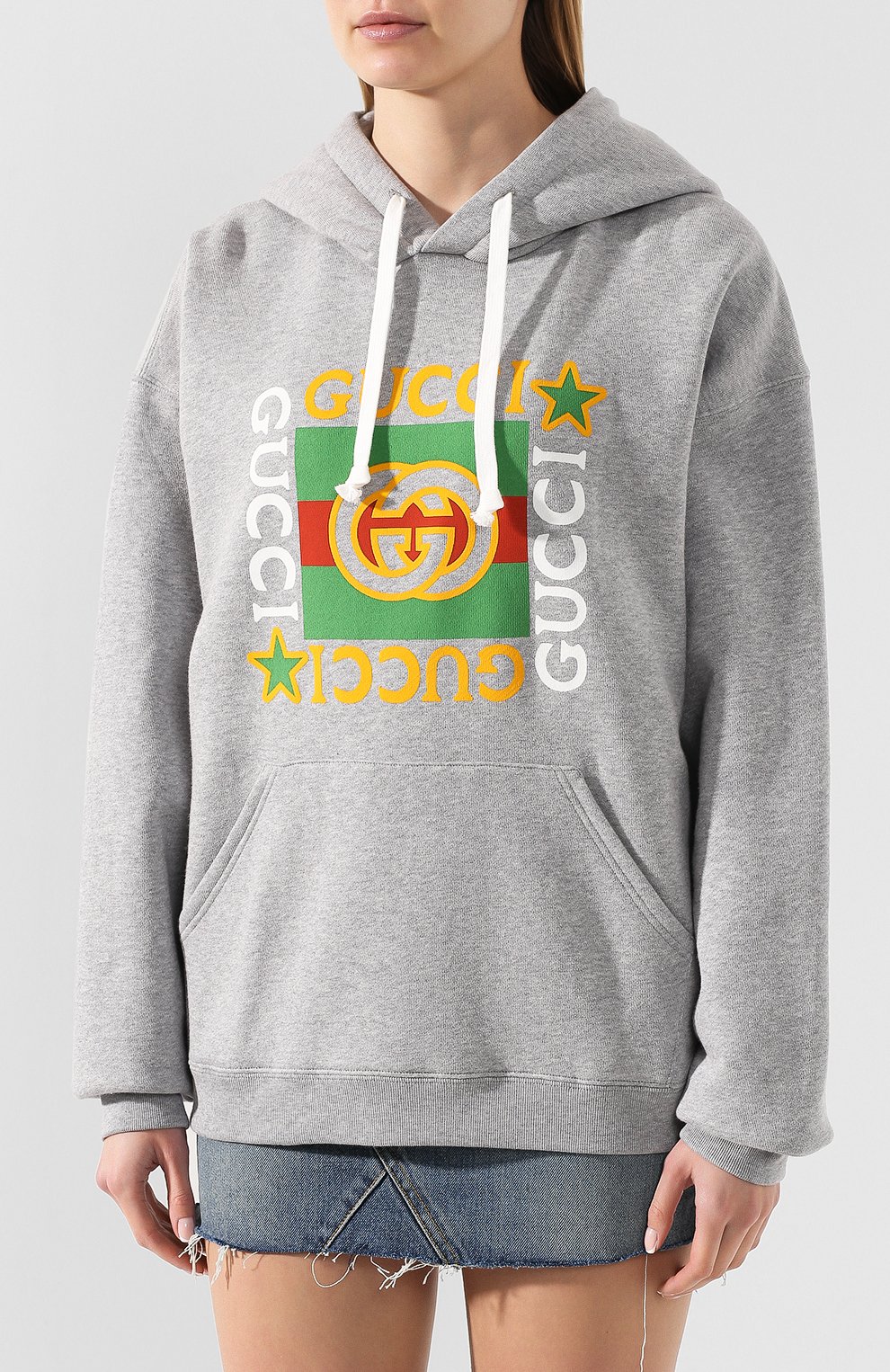 Хлопковое худи GUCCI, арт. 605154/XJCCD, фото 3