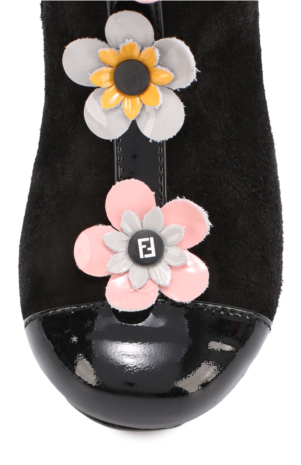 Полусапоги из замши с цветочной аппликацией FENDI, арт. JFR060/2FC/28-36, фото 4
