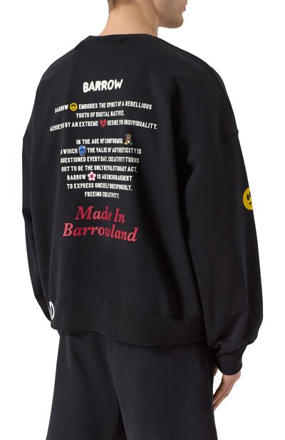 Хлопковый свитшот BARROW, арт. S5BWMASW059, фото 4