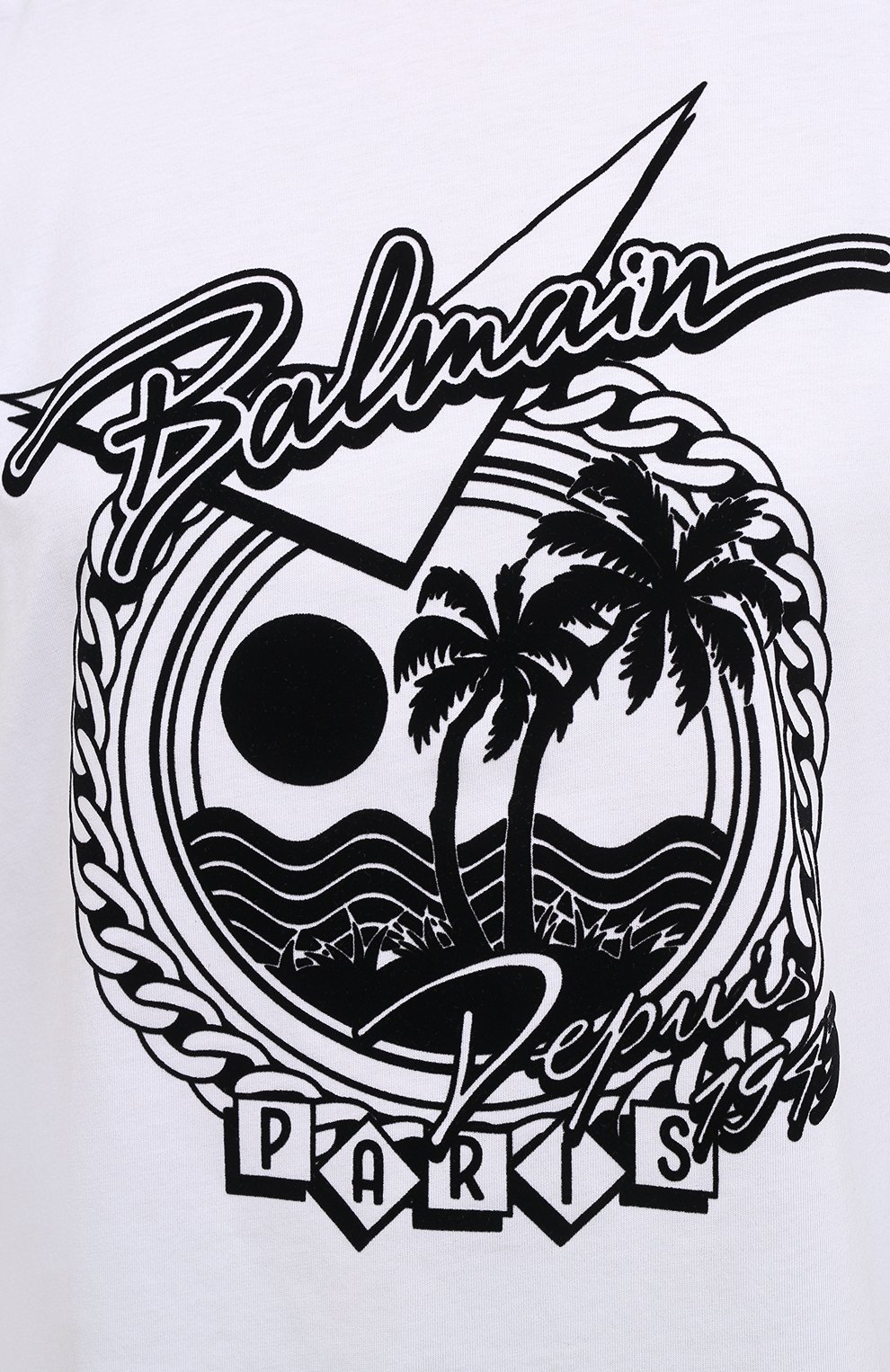 Хлопковая футболка BALMAIN, арт. VF11351/B507, фото 5