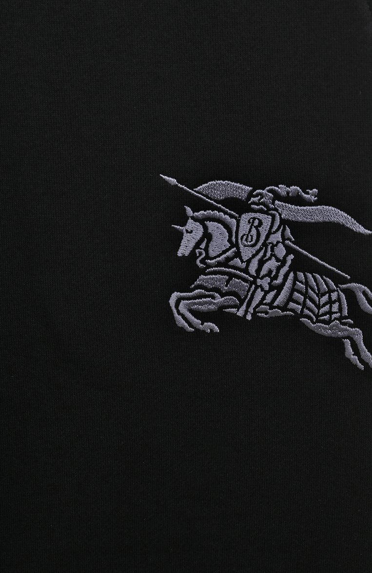 Детские хлопковые джоггеры BURBERRY черного цвета, арт. 8068811 | Фото 3 (Нос: Не проставлено; Материал внешний: Хлопок; Материал сплава: Проставлено; Мальчики Кросс-КТ: Джоггеры-одежда; Ростовка одежда: 8 лет | 128 см, 12 лет | 152 см, 10 - 11 лет | 140 - 146см, 16 лет | 164 см, 6 лет | 116 см)