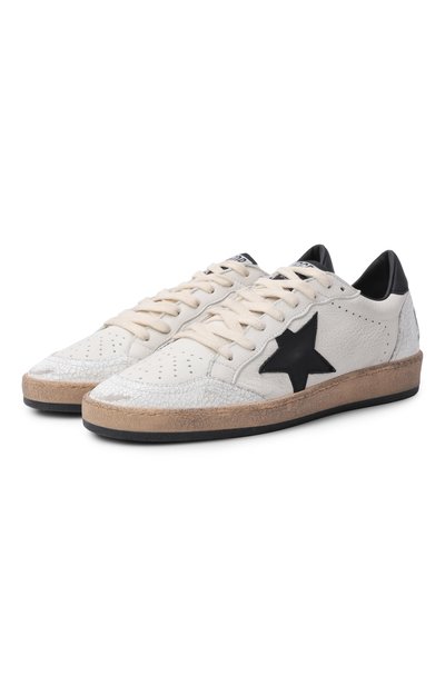 Мужские кожаные кеды ball star GOLDEN GOOSE DELUXE BRAND, арт. GMF00117.F003771