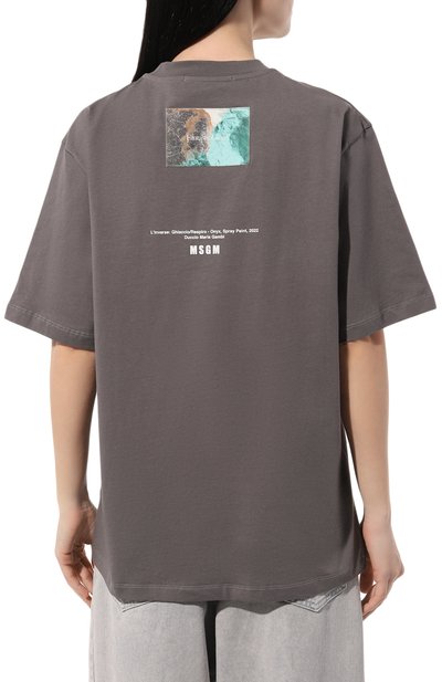 Хлопковая футболка MSGM, арт. 3646MM02/247298, фото 4