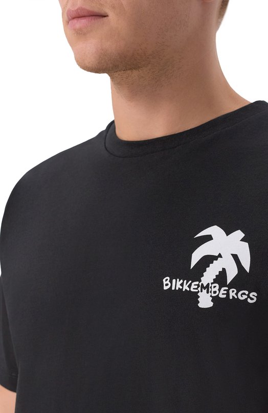 Хлопковая футболка Dirk Bikkembergs BMT1567 Чёрный  BMT1567 Фото 5