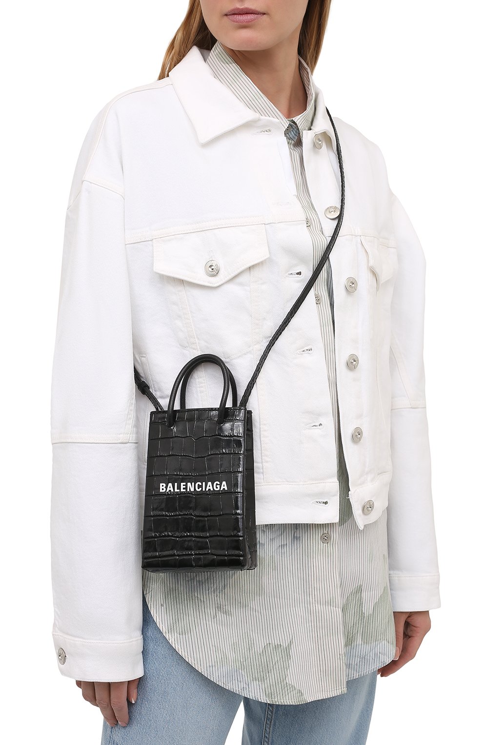 Кожаный чехол для iphone BALENCIAGA, арт. 593826/1U61N, фото 5