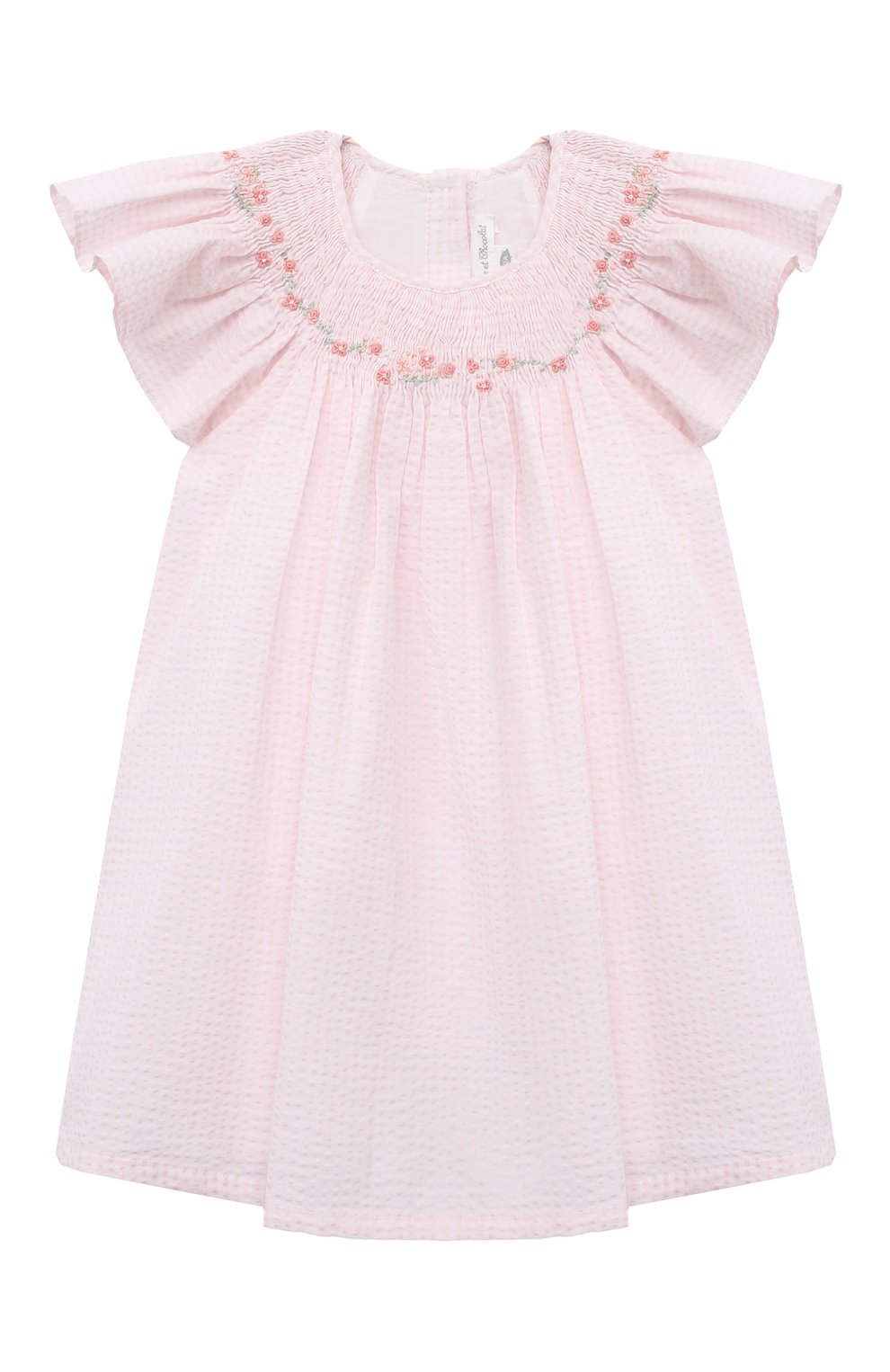 Хлопковое платье TARTINE ET CHOCOLAT светло-розового цвета по цене 12450 руб., арт. TY30000, фото 1 Хлопковое платье TARTINE ET CHOCOLAT, арт. TY30000, фото 1