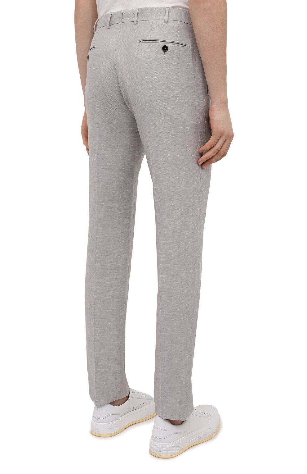 Брюки из шерсти и льна ZEGNA, арт. 318F06/75TB12, фото 4