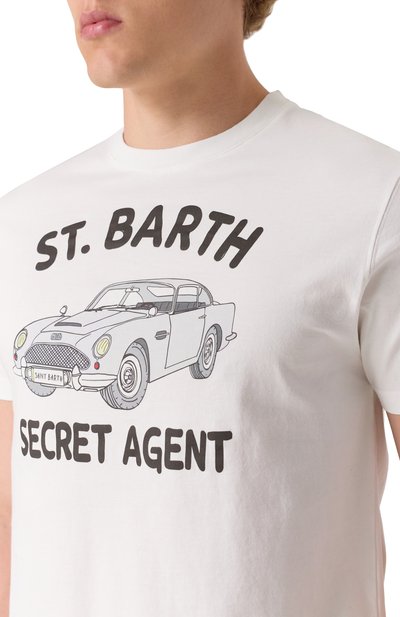 Хлопковая футболка MC2 SAINT BARTH, арт. STBM TSHIRT MAN/04730H, фото 5