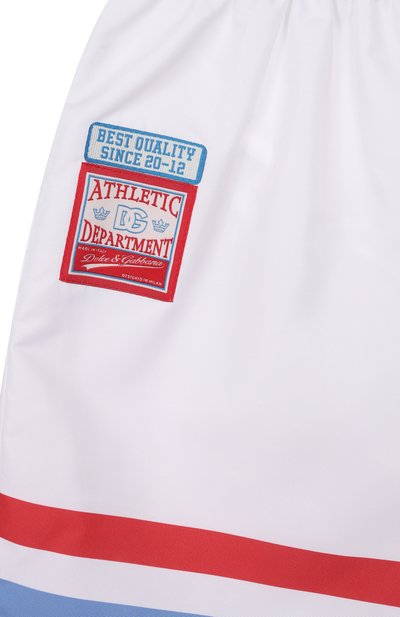 Плавки-шорты DOLCE & GABBANA белого цвета по цене 26000 руб., арт. L4J818/0N0CP_001, фото 3 Плавки-шорты DOLCE & GABBANA, арт. L4J818/0N0CP_001, фото 3