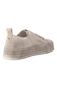 Женские замшевые кеды nono ANN DEMEULEMEESTER бежевого цвета, арт. B0012569/LT147 | Фото 5 (Драгоценные камни: Проставлено; Материал внешний: Натуральная кожа, Замша; Подошва: Платформа; Материал внутренний: Натуральная кожа; Материал сплава: Проставлено; Стили: Гранж; Кросс-КТ: Низкие; Материал утеплителя: Без утеплителя)
