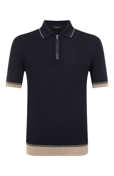 Мужское шелковое поло ZILLI, арт. KZP002M0641VBSH00