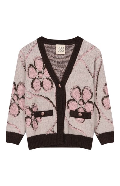 Кардиган из шерсти и вискозы DOUUOD, арт. DX9A40