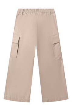 Детские хлопковые брюки-карго MARNI бежевого цвета, арт. M01365/M00UV | Фото 2 (Материал сплава: Проставлено; Нос: Не проставлено; Случай: Повседневный; Материал внешний: Хлопок; Ростовка одежда: 6 лет | 116 см, 16 лет | 164 см, 8 лет | 128 см, 10 - 11 лет | 140 - 146см, 13 - 15 лет | 158 см, 4 года | 104 см)