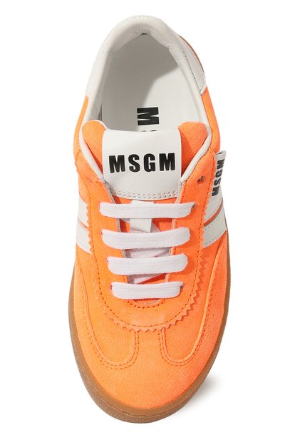 Кожаные кеды MSGM KIDS, арт. 76839/28-35, фото 4