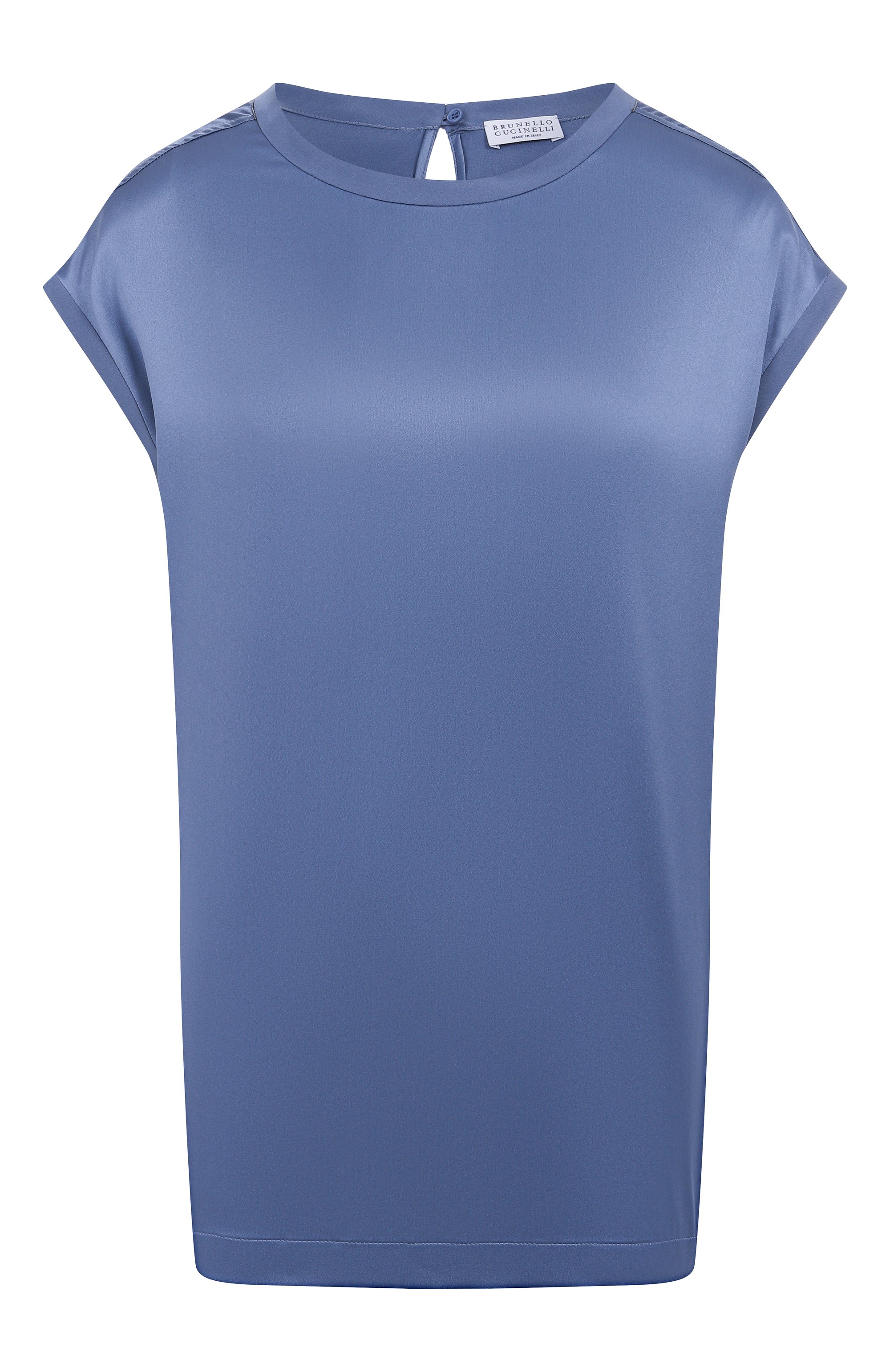 Атласный топ BRUNELLO CUCINELLI, арт. MPC59EH500, фото 1