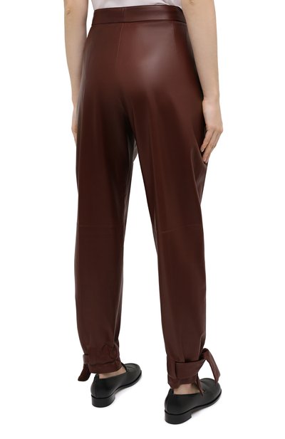 Кожаные брюки JIL SANDER, арт. JSWR653076-WRL01011, фото 4