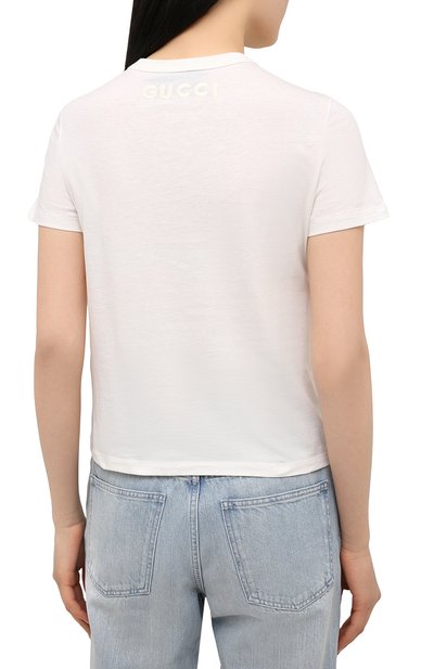 Хлопковая футболка GUCCI, арт. 652000/XJDBM, фото 4