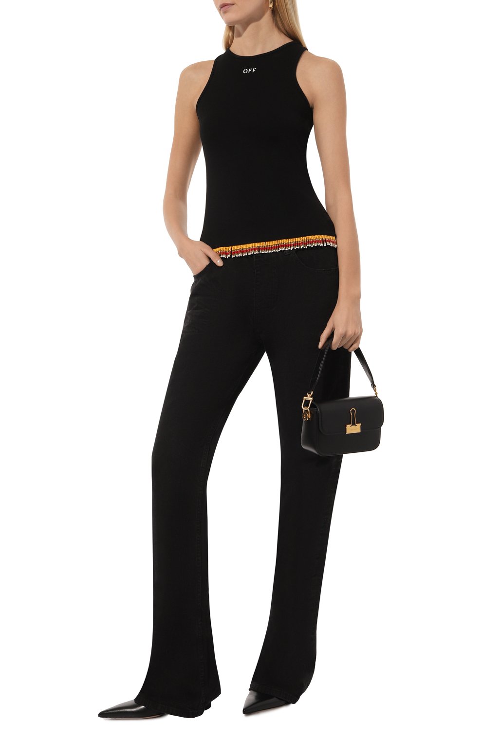 Хлопковая майка OFF-WHITE, арт. 0WAD25KW24JER001, фото 2