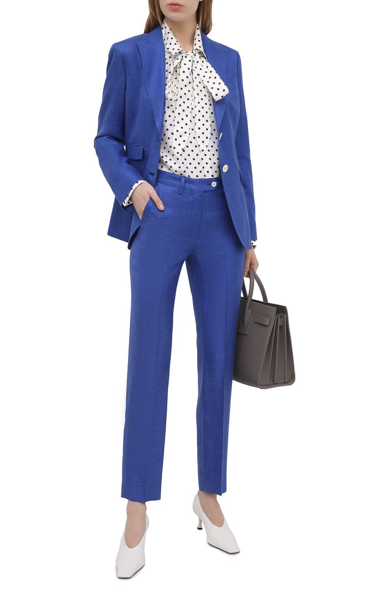 Брюки из шерсти и шелка KITON, арт. D49109K09T24, фото 2