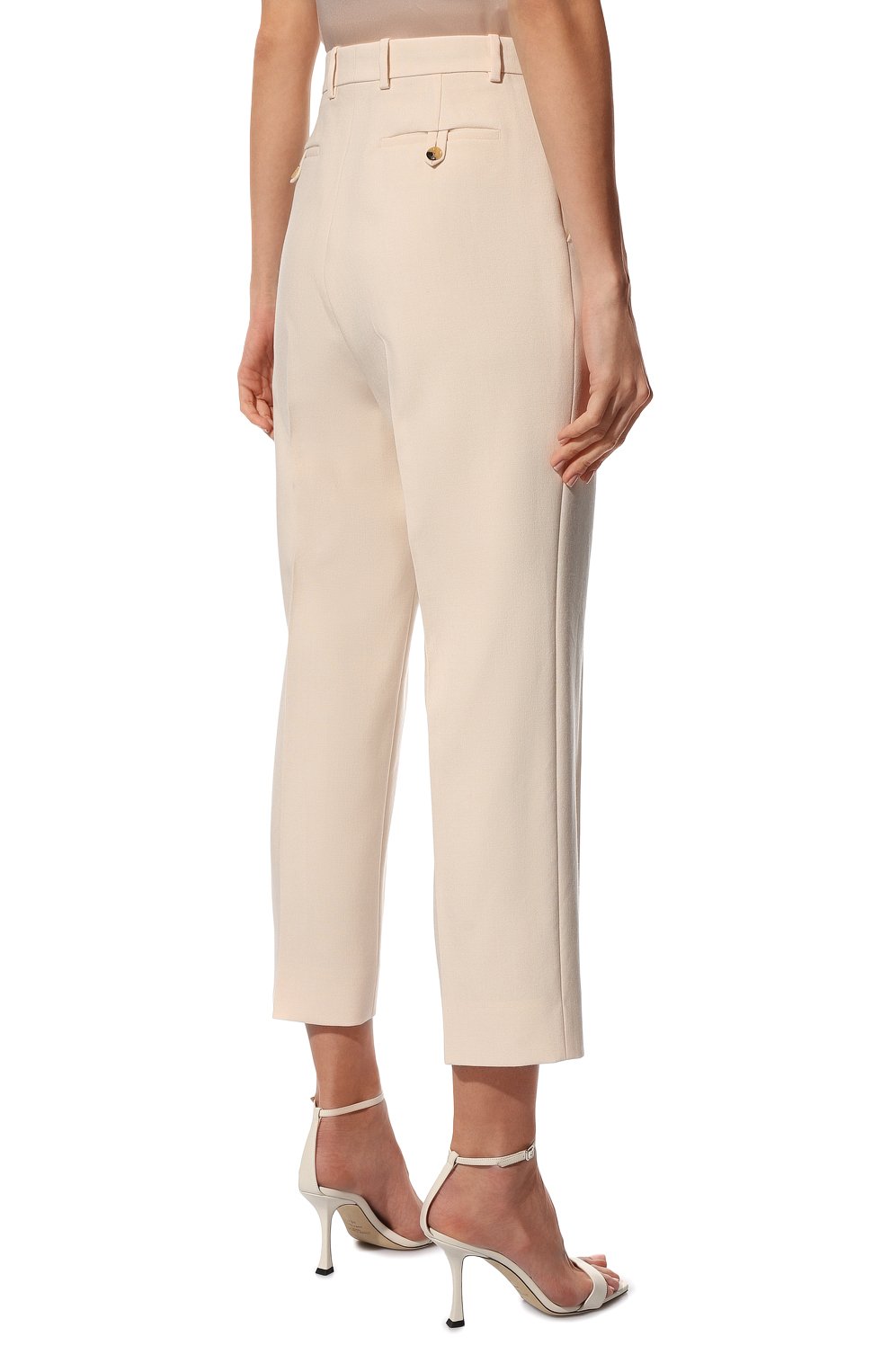 Брюки GUCCI кремового цвета по цене 128160 руб., арт. 679335/ZAFAP, фото 4 Брюки GUCCI, арт. 679335/ZAFAP, фото 4