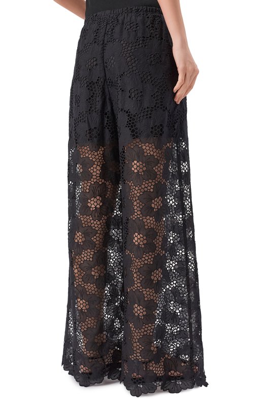 Хлопковые брюки Vika Gazinskaya SS26-17217-962 Чёрный  SS26-17217-962 Фото 4