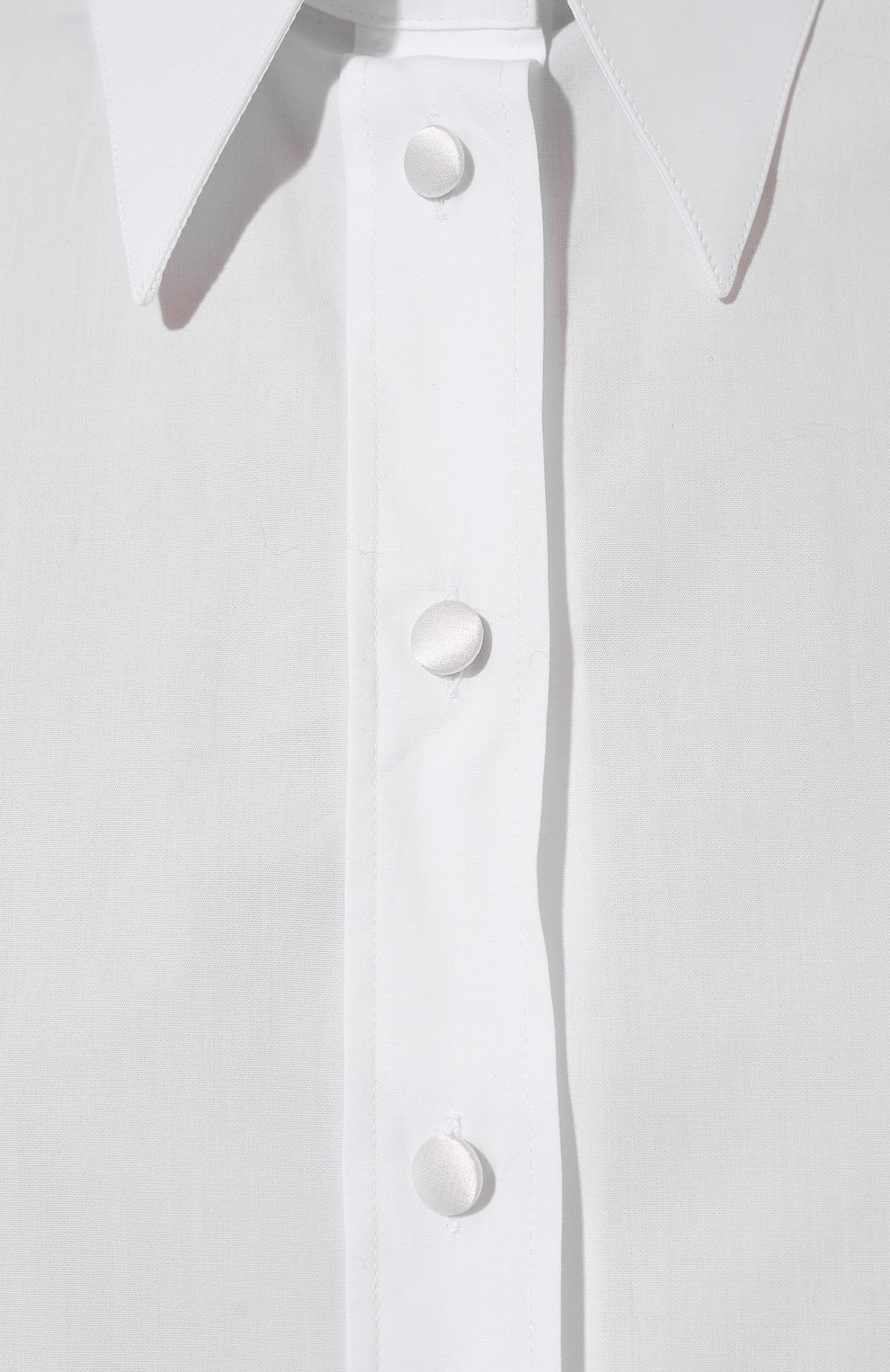 Хлопковая рубашка DOLCE & GABBANA белого цвета по цене 83050 руб., арт. F5R57T/FUEAJ, фото 5 Хлопковая рубашка DOLCE & GABBANA, арт. F5R57T/FUEAJ, фото 5
