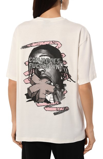 Хлопковая футболка COMME DES FUCKDOWN, арт. CFABW01183, фото 4