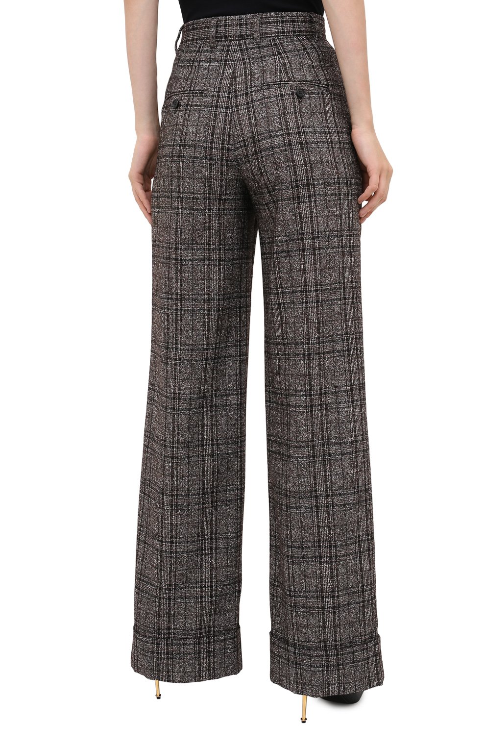 Брюки из шерсти и хлопка DOLCE & GABBANA, арт. FTBM0T/FQMH2, фото 5