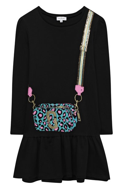 Хлопковое платье MARC JACOBS (THE) черного цвета по цене 9820 руб., арт. W12348, фото 1 Хлопковое платье MARC JACOBS (THE), арт. W12348, фото 1