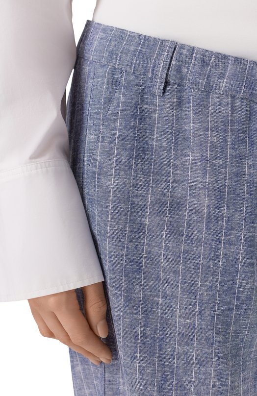 Брюки из вискозы и льна Pietro Brunelli PN0196/LICUBA Синий  PN0196/LICUBA Фото 5