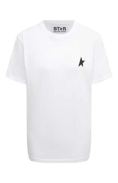 Женская хлопковая футболка GOLDEN GOOSE DELUXE BRAND, арт. GWP01220.P000593