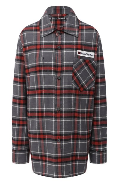 Женская хлопковая рубашка ACNE STUDIOS, арт. CB0023/W